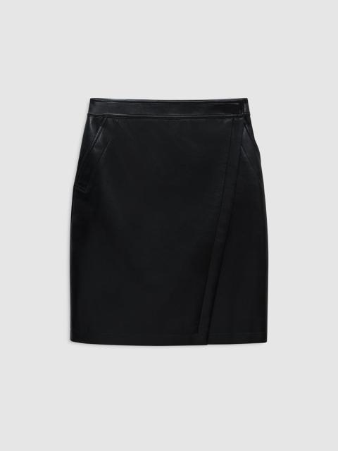 Alanis Skirt - Black Recycled Leather