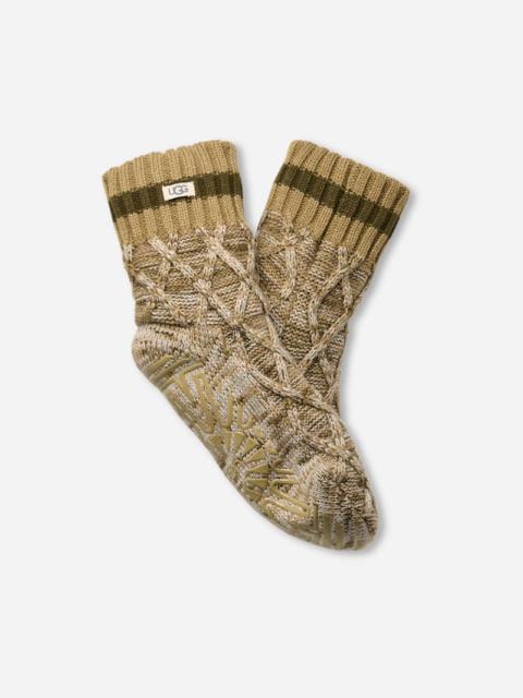 UGG ® Women's Deedee Fleece Lined Quarter II Acrylic Blend in Burnt Olive/Muted Brass Melange