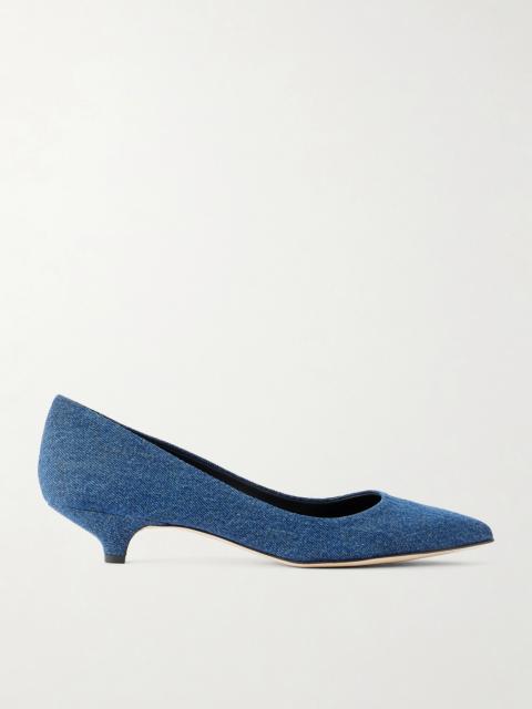 JAMIE HALLER The Kitty Denim Pumps