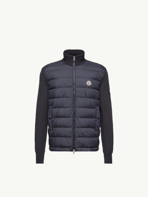 Moncler Padded Zip-Up Cotton Cardigan