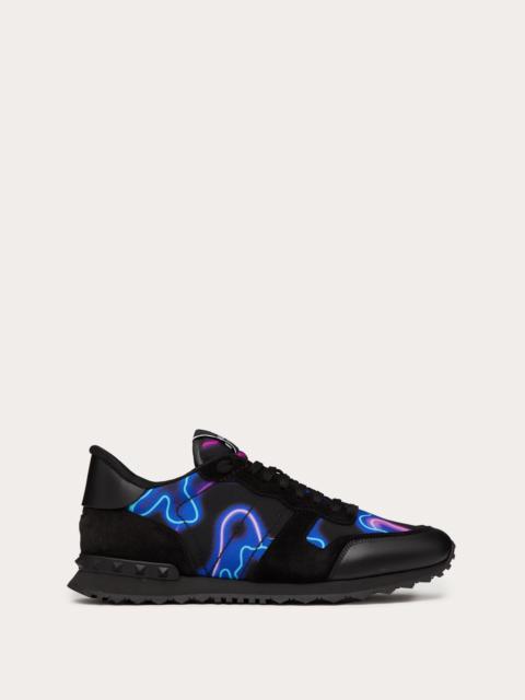 Valentino NEON CAMOU ROCKRUNNER SNEAKER