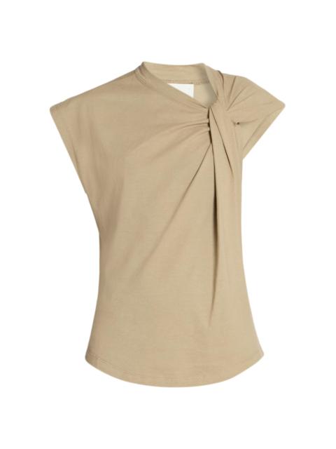 Isabel Marant Women's Nayda Cotton Twist Top - Light Bronze