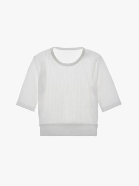 Helmut Lang CROPPED RIB TEE