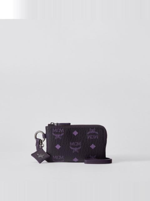 MCM Aren Lanyard Pouch in Visetos