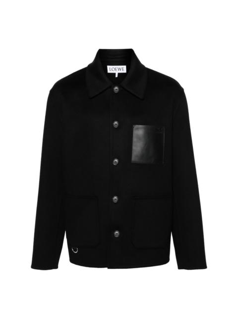 Loewe Anagram-embossed shirt jacket