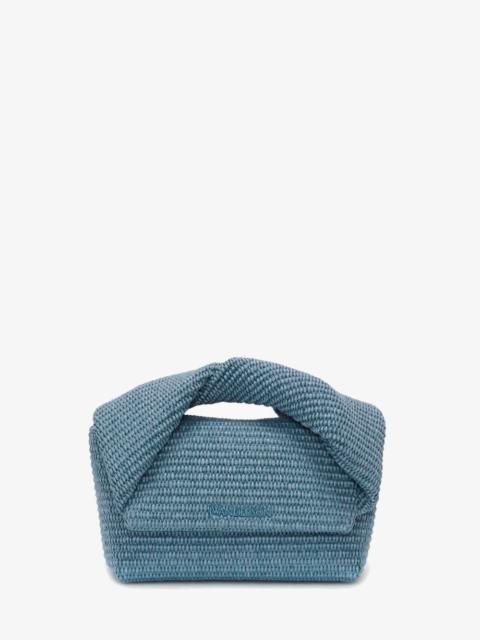 JW Anderson LARGE TWISTER - RAFFIA TOP HANDLE BAG