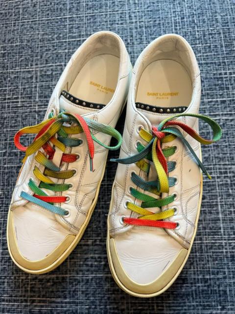 SAINT LAURENT Saint Laurent SS16 SL37 GD Rainbow Studded Sneakers by Hedi Slimane