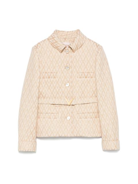 lurex-jacquard jacket