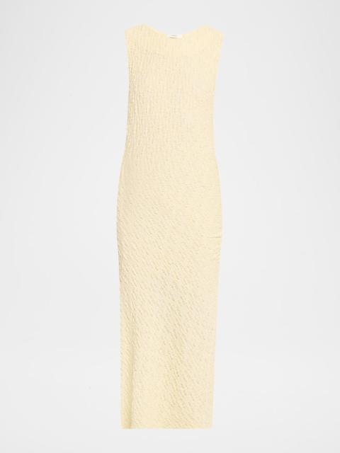 Vince Textured Sleeveless Midi Dress