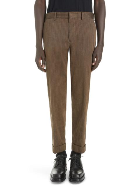 Philip Herringbone Cuffed Pants