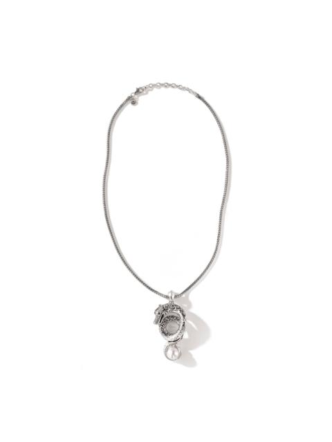 JOHN HARDY Naga Necklace, Silver, Diamonds, Pearl