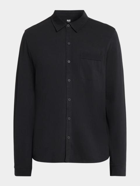 PAIGE Men's Cosgrove Pima Cotton Button-Front Shirt