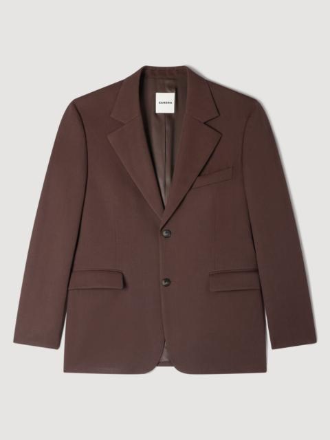 Sandro OVERSIZED WOOL JACKET