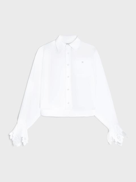 CELINE cropped shirt IN cotton poplin