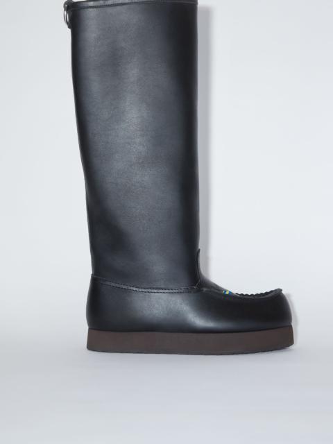 Acne Studios Leather boots - Black
