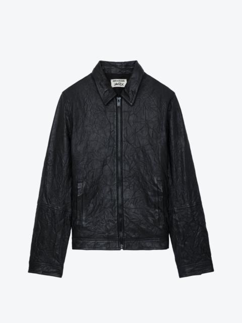 Zadig & Voltaire Lasso Crinkled Leather Jacket