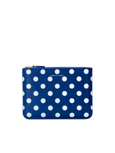 Comme Des Garçons polka-dot-print zip pouch