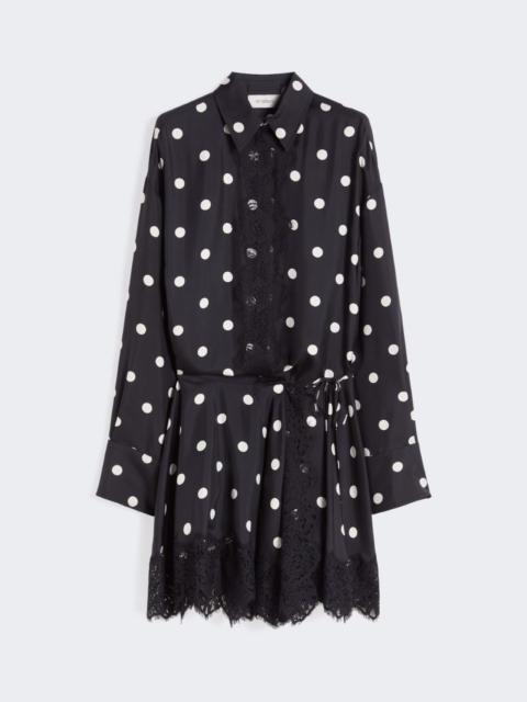 Sportmax Lace-detail short dress - black