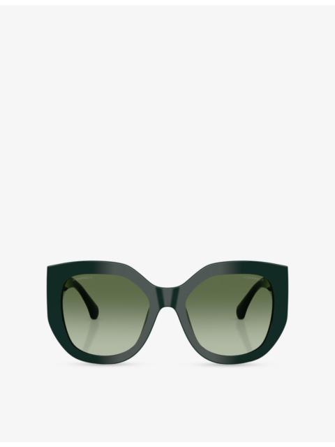 CHANEL CH5550 Butterfly-Frame Acetate Sunglasses