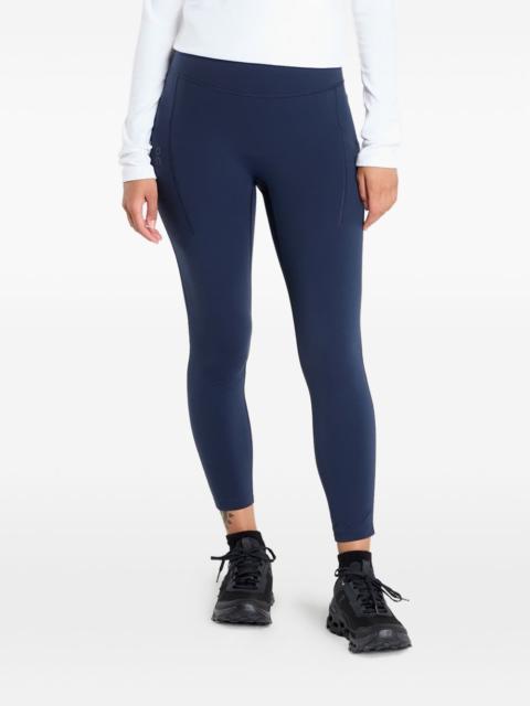 On logo performance leggings