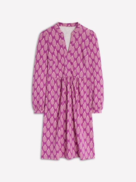 BODEN Naomi Relaxed Jersey Dress-Purple, Wildflower Bouquet