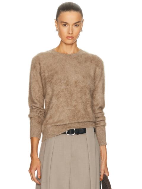 Enza Costa Longhair Cashmere Easy Crewneck Sweater