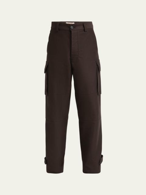 Men's Compact Cotton Moleskin Cargo Pants