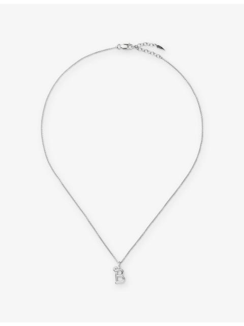 MISSOMA Curly Molten Mini Initial B Sterling Silver Necklace