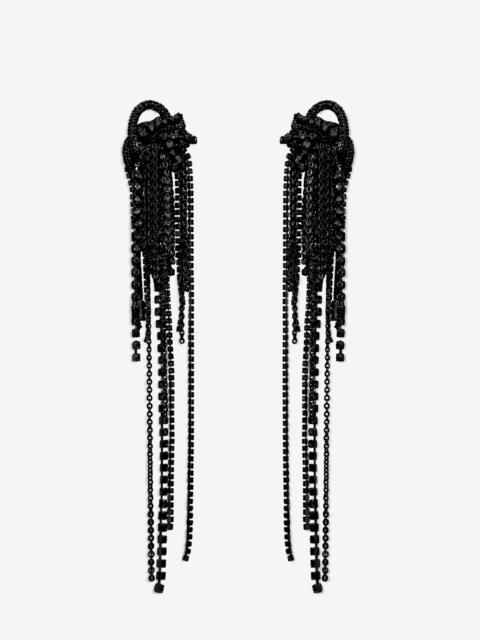 AREA LONG MESSY CHAIN EARRINGS