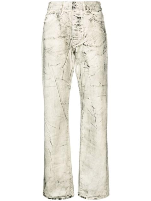 Heron Preston overdyed spray jeans