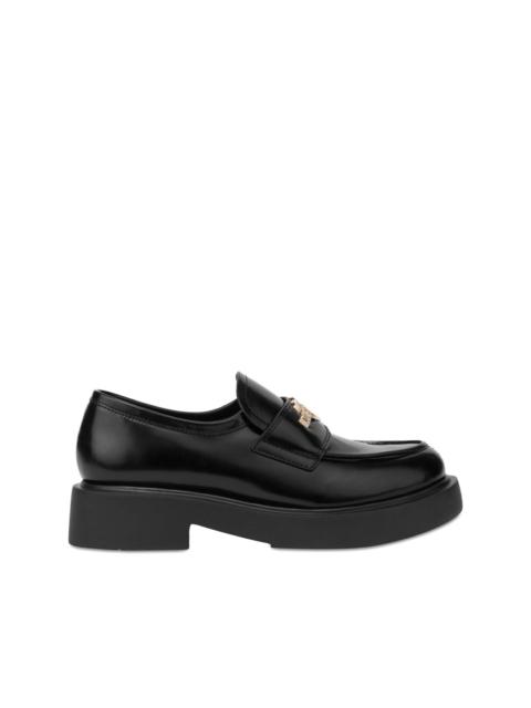 Moschino logo-plaque loafers