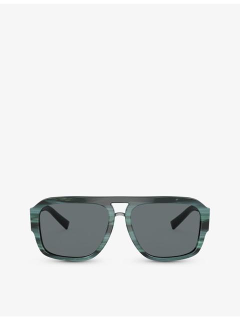 Dolce & Gabbana DG4403 pilot-frame acetate sunglasses