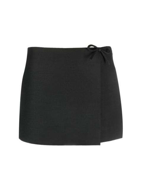 Valentino bow-detail wrap-design shorts