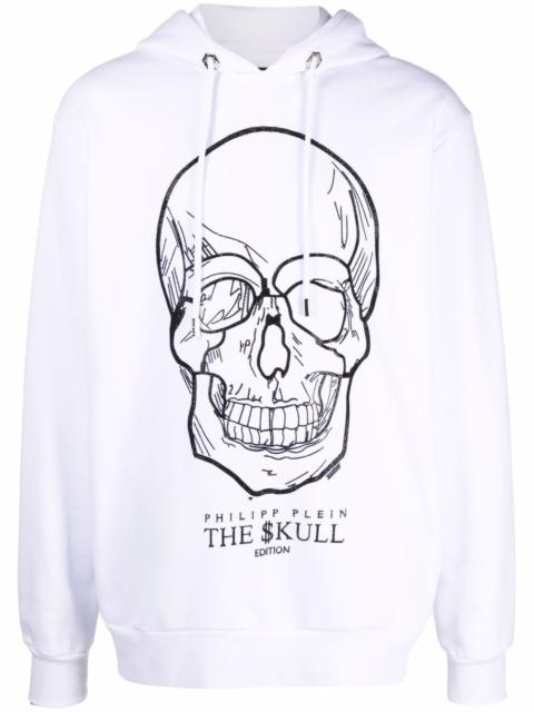 PHILIPP PLEIN crystal-skull pullover hoodie
