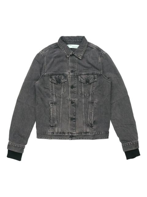 Off-White Off-White Denim Distressed Jacket 'Black' OMYE019R19C270120888