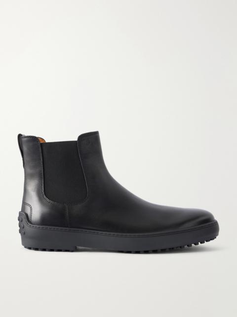 Tod's Winter Gommino Leather Chelsea Boots