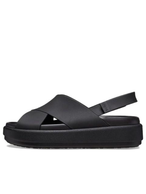 crocs (WMNS) Crocs Brooklyn Luxe Cross Strap 'Black' 209407-060