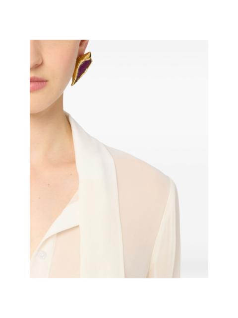 NINA RICCI Calla Flower clip-on earrings