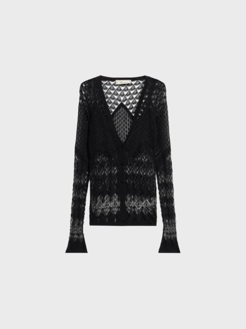 Blumarine KNIT COTTON CARDIGAN