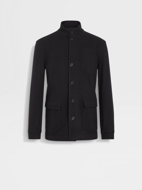 BLACK JERSEYWEAR WOOL AND CASHMERE CHORE JACKET