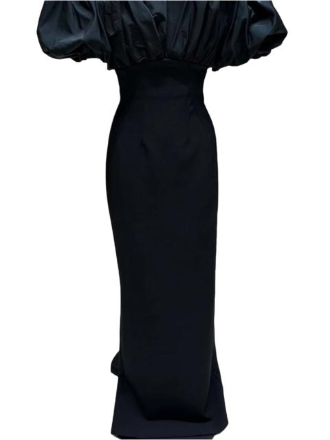 Safiyaa MILIA BLACK LONG DRESS