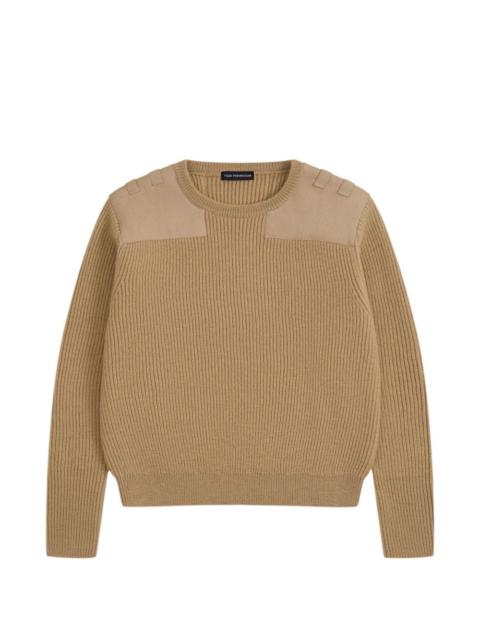 Gosha Rubchinskiy ribbed-knit elbow-patch sweater