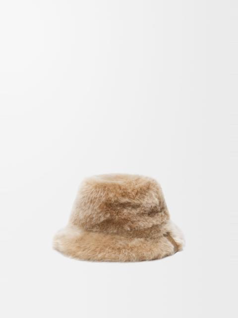 Loewe Lop hat in shearling