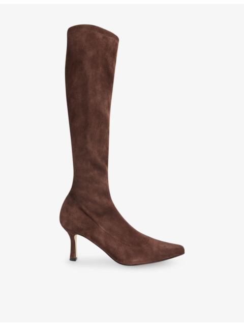 WHISTLES Hera Stretch-Suede Boot
