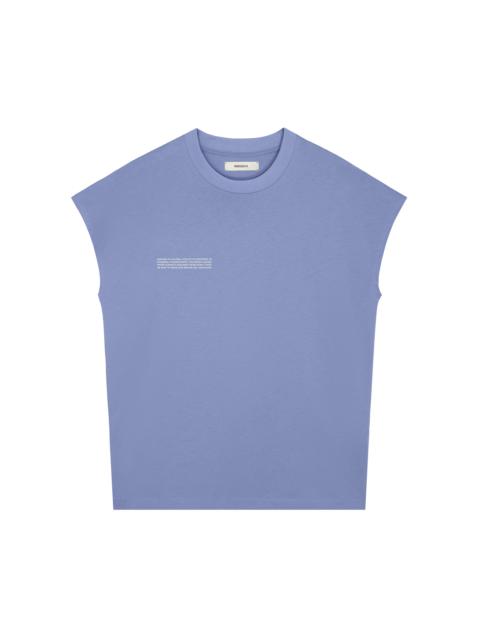 PANGAIA Womens 365 Midweight Cropped Shoulder T-Shirt - Aster Purple