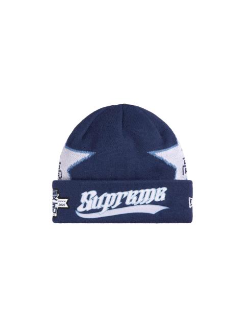 Supreme New Era Stars Beanie "SS26 - Navy" SU27544