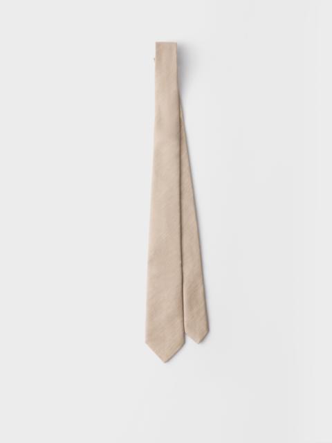 Prada Silk and linen tie