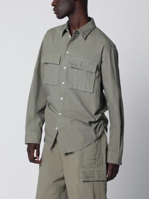 DSQUARED2 Military green cotton shirt