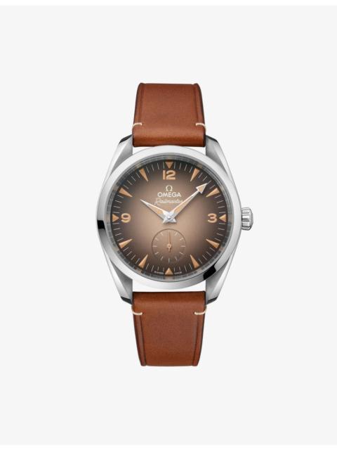 OMEGA Seamaster Railmaster Stainless-Steel And Leather Automatic Watch 38mm