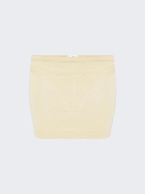 Jean Paul Gaultier Trompe-l'œil Lingerie Mini Skirt Vanilla